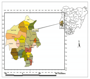Characteristics of commercial poultry and spatial distribution of metabolic and behavioural diseases in Oyo State, Nigeria - Image 1