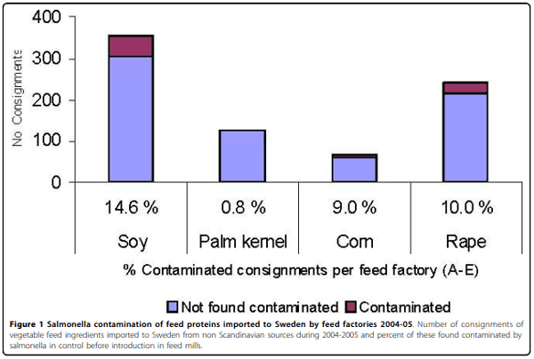 An assessment of soybeans and other vegetable proteins as source of Salmonella contamination in pig production - Image 2