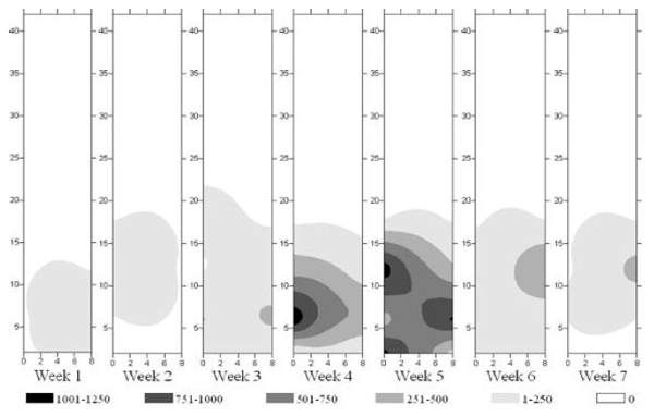 Spatial distribution and population fluctuation of the darkling beetle Alphitobius diaperinus (Coleoptera: Tenebrionidae) - Image 3