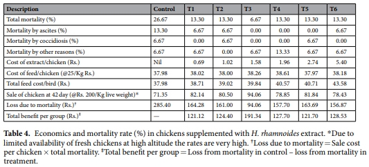 Hippophae rhamnoides as novel phytogenic feed additive for broiler chickens at high altitude cold desert - Image 5