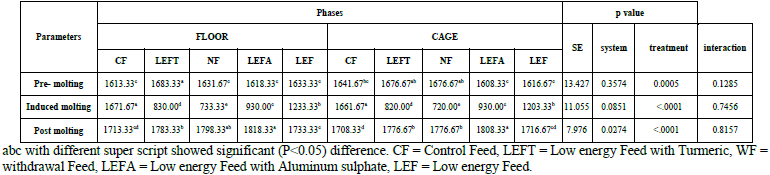 Alternative Use of Turmeric in Induce Molting on Performance of Layers - Image 12