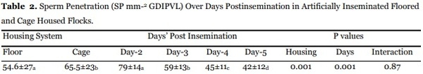 Reproductive performance of floored and cage housed broiler breeder roosters - Image 2