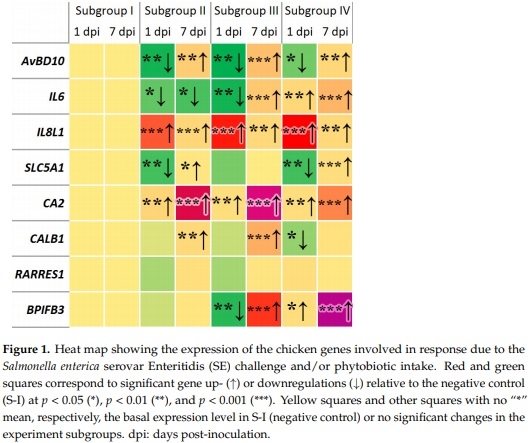 Effects of Essential Oils-Based Supplement and Salmonella Infection on Gene Expression, Blood Parameters, Cecal Microbiome, and Egg Production in Laying Hens - Image 2