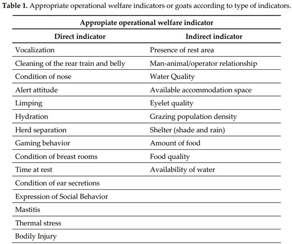 Identification and validation of operational welfare indicators appropriate for small-scale goat farming in Chile - Image 1
