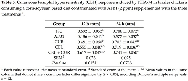 Evaluation of Cellulosic Polymers and Curcumin to Reduce Aflatoxin B1 Toxic Effects on Performance, Biochemical, and Immunological Parameters of Broiler Chickens - Image 2
