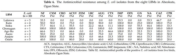 Multi-Drug Resistant Escherichia coli, Biosecurity and Anti-Microbial Use in Live Bird Markets, Abeokuta, Nigeria - Image 13