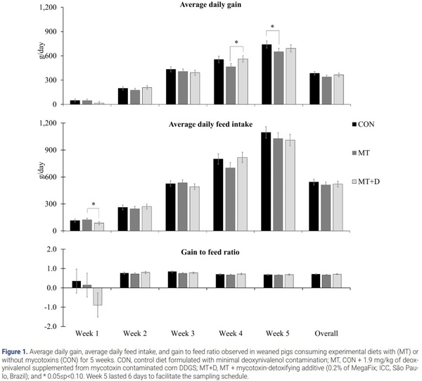 Investigation of the efficacy of mycotoxin-detoxifying additive on health and growth of newly-weaned pigs under deoxynivalenol challenges - Image 6