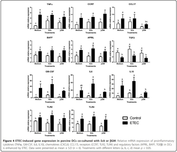 Effect of Saccharomyces cerevisiae var. Boulardii and b-galactomannan oligosaccharide on porcine intestinal epithelial and dendritic cells challenged in vitro with Escherichia coli F4 (K88) - Image 7