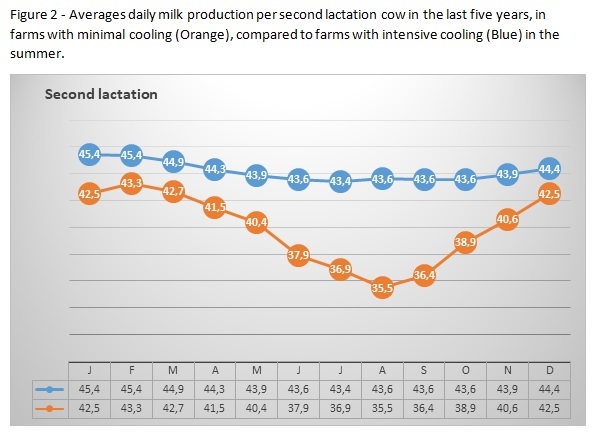 How much milk adds intensive cooling in the summer to the annual yield of young and mature cows - Image 2