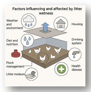 Behind the Mess: Causes of Wet Litter in Broilers - Image 1