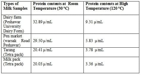 Milk Protein Behavior at High Temperature - Image 1