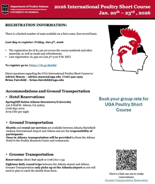 2026 International Poultry Short Course - University of Georgia - Image 3
