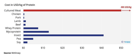 Figure 7. Price comparisons of various types of proteins Source Sara Warden (2022) cZapp.