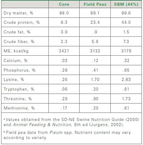 Using South Dakota Grown Field Peas in Swine Diets - Image 1