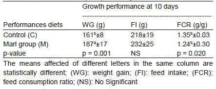 The Marl as a Natural Supply on Broiler Chicken Feed: Effects on the Starter Performance, the Abdominal Fat and the Dropping Moisture - Image 2