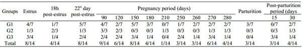 Excretion of Brucella abortus vaccine B19 strain during a reproductive cycle in dairy cows - Image 3