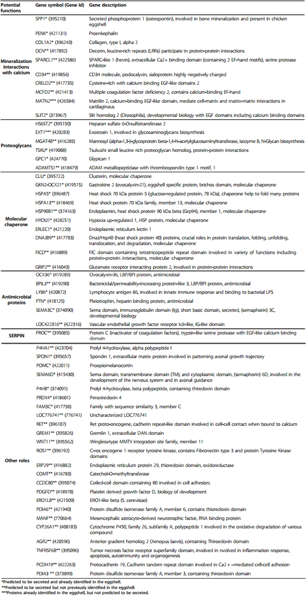 Hen uterine gene expression profiling during eggshell formation reveals putative proteins involved in the supply of minerals or in the shell mineralization process - Image 5