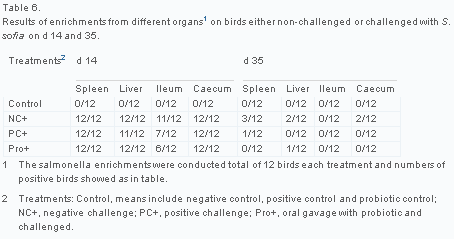 Use of Lactobacillus johnsonii in broilers challenged with Salmonella sofia - Image 8