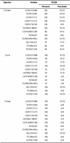 The pathogenesis of low pathogenicity H7 avian influenza viruses in chickens, ducks and turkeys - Image 7