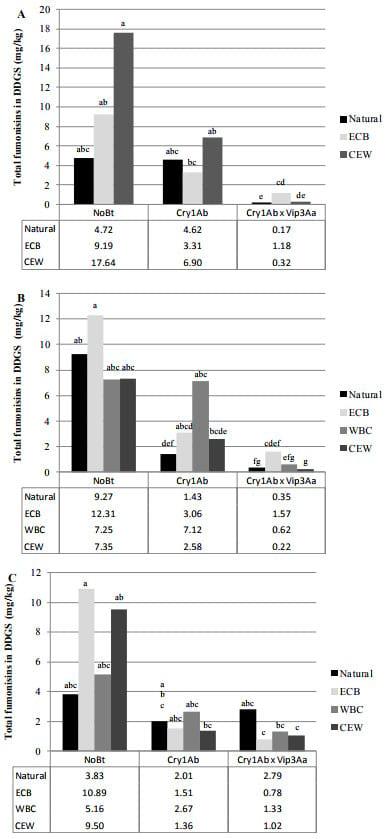 Fumonisins in Conventional and Transgenic, Insect-Resistant Maize Intended for Fuel Ethanol Production: Implications for Fermentation Efficiency and DDGS Co-Product Quality - Image 5