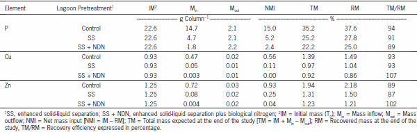 Decline of phosphorus, copper, and zinc in anaerobic swine lagoon columns receiving pretreated influent - Image 7