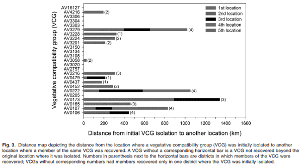 Environmental distribution and genetic diversity of vegetative compatibility groups determine biocontrol strategies to mitigate aflatoxin contamination of maize by Aspergillus flavus - Image 5