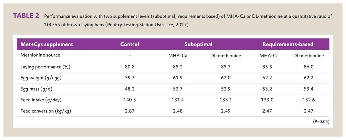 DL-methionine can replace methionine-hydroxy anlalog products in a ratio of 65:100 in laying hen fee - Image 3