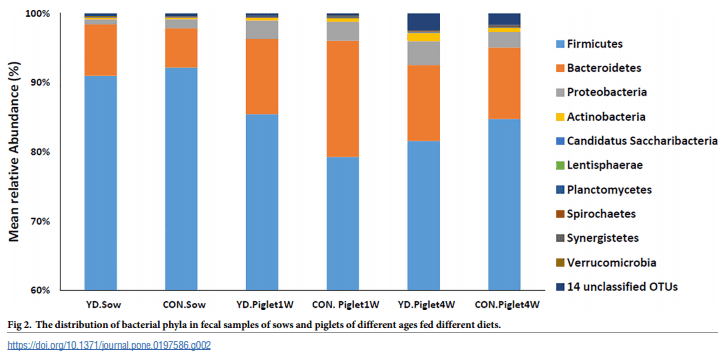 Dietary supplementation with yeast hydrolysate in pregnancy influences colostrum yield and gut microbiota of sows and piglets after birth - Image 6