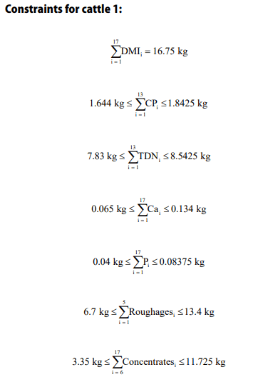 Application of Real Coded Genetic Algorithm (RGA) to Find Least Cost Feedstuffs for Dairy Cattle During Pregnancy - Image 4