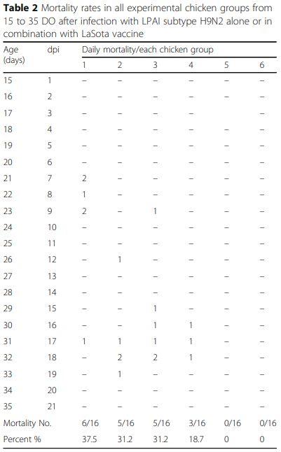 Interaction between avian influenza subtype H9N2 and Newcastle disease virus vaccine strain (LaSota) in chickens - Image 2