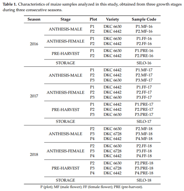 A Comprehensive Study on the Occurrence of Mycotoxins and Their Producing Fungi during the Maize Production Cycle in Spain - Image 1