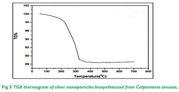 Biosynthesis and Characterization of Silver Nanoparticles from Marine Seaweed Colpomenia Sinuosa and its Antifungal Efficacy - Image 5