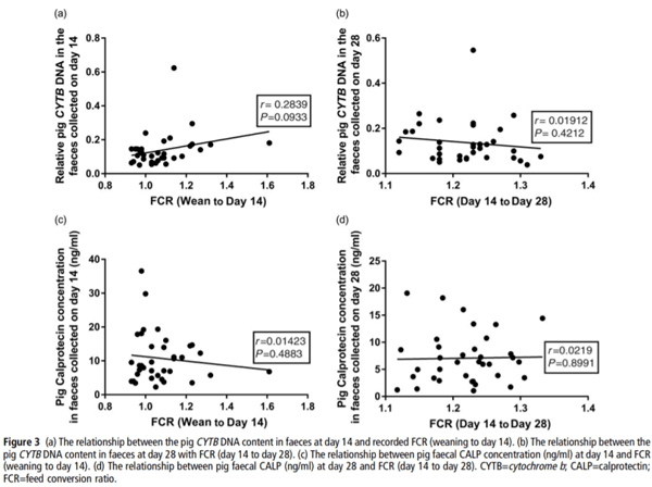 The association between faecal host DNA or faecal calprotectin and feed efficiency in pigs fed yeast-enriched protein concentrate - Image 7