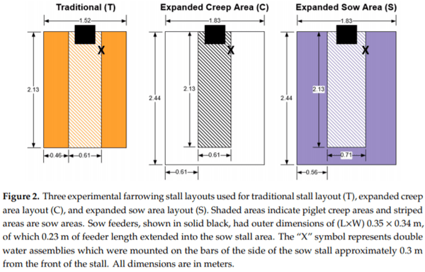 Effects of Farrowing Stall Layout and Number of Heat Lamps on Sow and Piglet Production Performance - Image 2