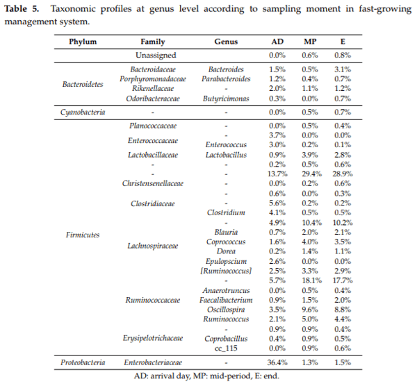 Fast and Slow-Growing Management Systems: Characterisation of Broiler Caecal Microbiota Development throughout the Growing Period - Image 7