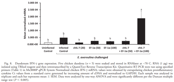Eimeria tenella Elongation Factor-1a (EF-1a) Coadministered with Chicken IL-7 (chIL-7) DNA Vaccine Emulsified in Montanide Gel 01 Adjuvant Enhanced the Immune Response to E. acervulina Infection in Broiler Chickens - Image 9