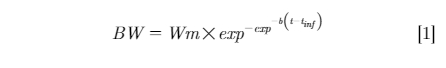 Improving a nonlinear Gompertz growth model using bird-specific random coefficients in two heritage chicken lines - Image 1