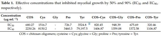 Antifungal Activity of Chitosan Oligomers–Amino Acid Conjugate Complexes against Fusarium culmorum in Spelt (Triticum spelta L.) - Image 4
