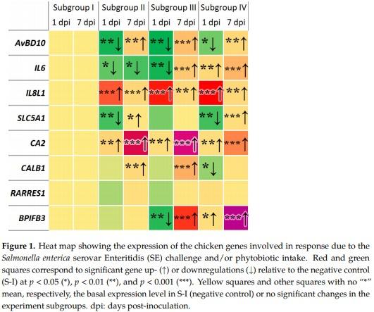 Effects of Essential Oils-Based Supplement and Salmonella Infection on Gene Expression, Blood Parameters, Cecal Microbiome, and Egg Production in Laying Hens - Image 2
