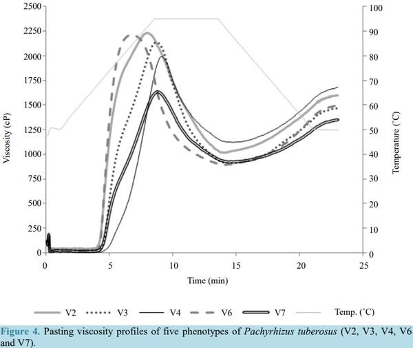 Extraction and Characterization of Starch Fractions of Five Phenotypes Pachyrhizus tuberosus (Lam.) Spreng - Image 9