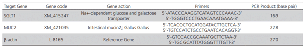 Table 3 – Genes and Primers specifications