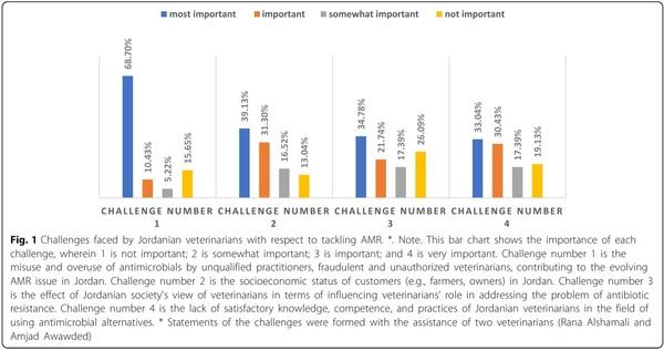 The role of veterinarians in the One Health approach to antimicrobial resistance perspectives in Jordan - Image 3