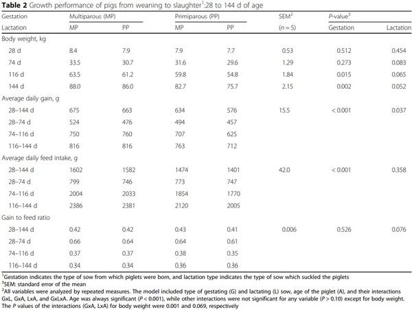 Influence of sows’ parity on performance and humoral immune response of the offspring - Image 2