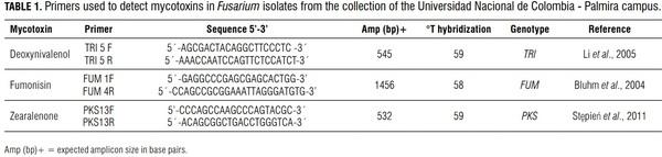 Detection of mycotoxins produced by Fusarium species in Colombia - Image 1