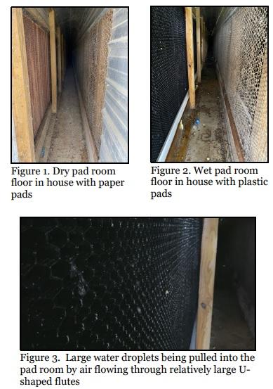 Plastic less effective than paper evaporative cooling pads