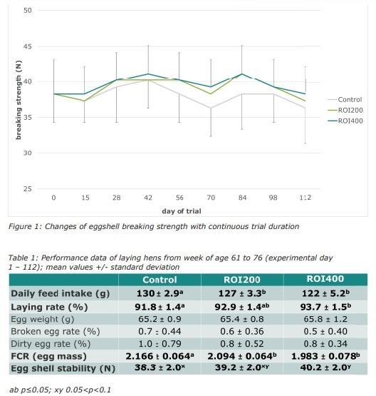 Effects of a wood-derived feed supplement on laying persistency and eggshell stability of laying hens throughout a late production period - Image 2