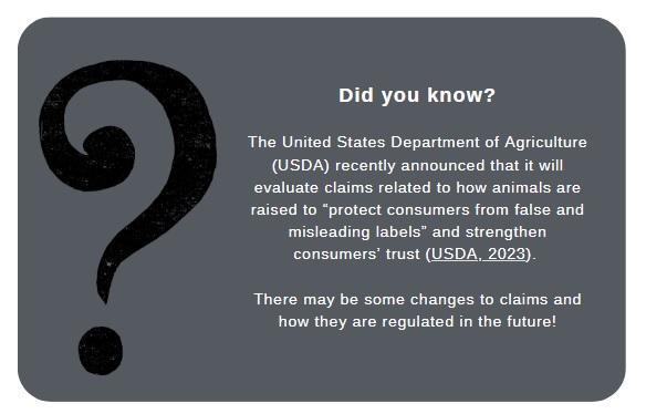 Food Label Claims - Agriculture