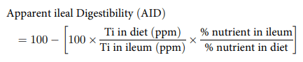 Apparent ileal Digestibility ðAIDÞ