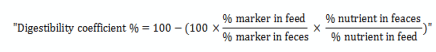 Nutrient digestibility