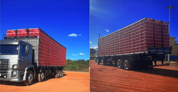 Figure 1. Example of a broiler transport truck used in Brazil.